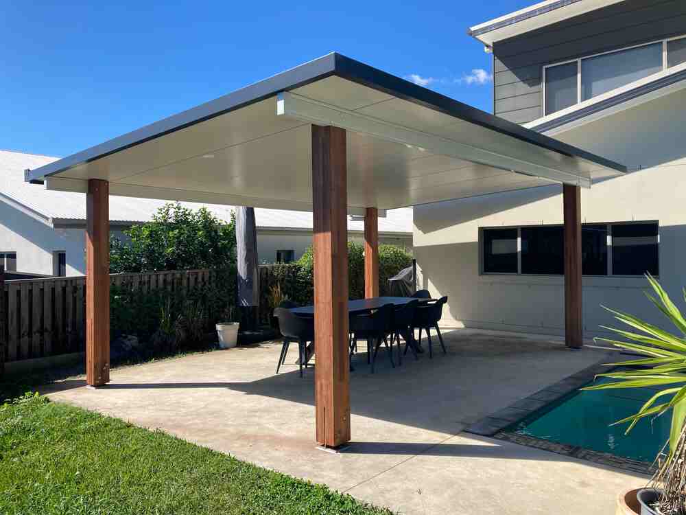 Free standing patio roof design from D&C Patios