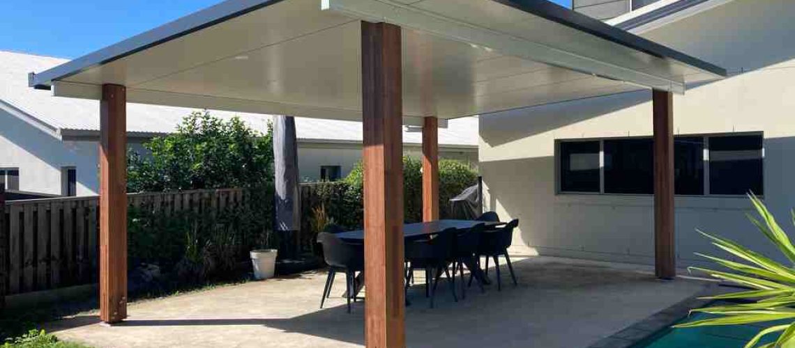Free standing patio roof design from D&C Patios